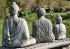 Three Garden Statue Buddhas