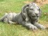 Right Handed Sitting Lion Garden Statue