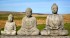 Set of 3 Stone Cast Buddha Ornaments
