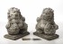Pair of Oriental Foo Dog Garden Ornaments