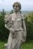 Garden Ornament of woman on plinth