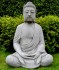 Large Meditating Stone Cast buddha