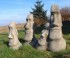 Set Of 3 Easter Island Head Statues