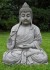 Sitting Stone Buddha Garden Ornament